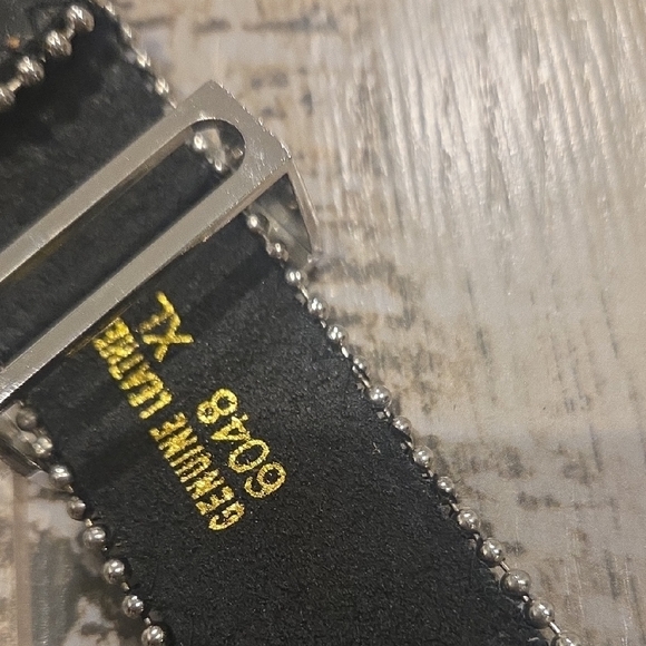 Black Rhinestone Studded Belt - Picture 7 of 10